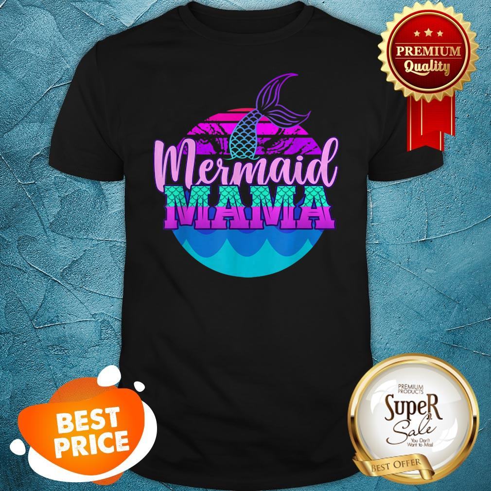 Official Mom Birthday Party Outfit Mommy Girl Mermaid Mama Shirt