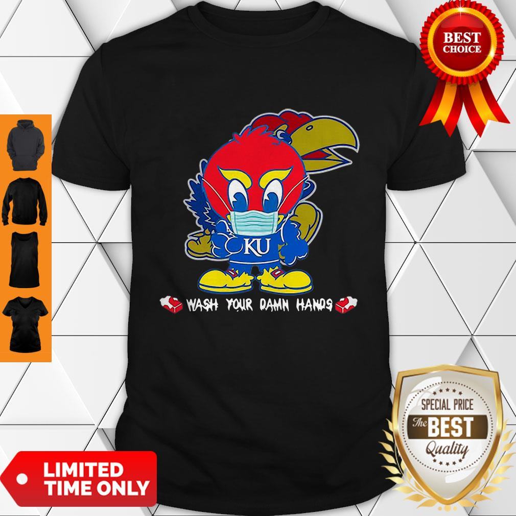 Kansas Jayhawks Wash Your Damn Hands COVID-19 Shirt