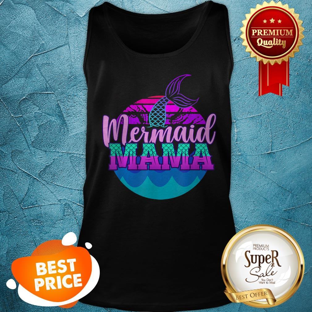 Official Mom Birthday Party Outfit Mommy Girl Mermaid Mama Shirt
