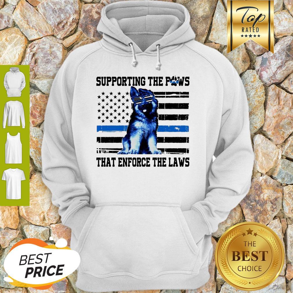 Alaska Thin Blue Line Supporting The Paws That Enforce The Laws Shirt