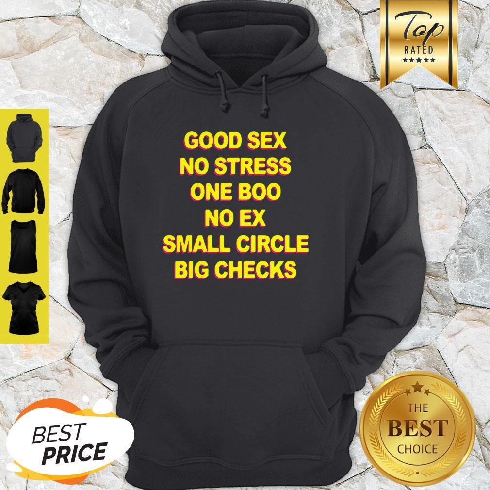 Good Sex No Stress One Boo No Ex Small Circle Big Checks Shirt