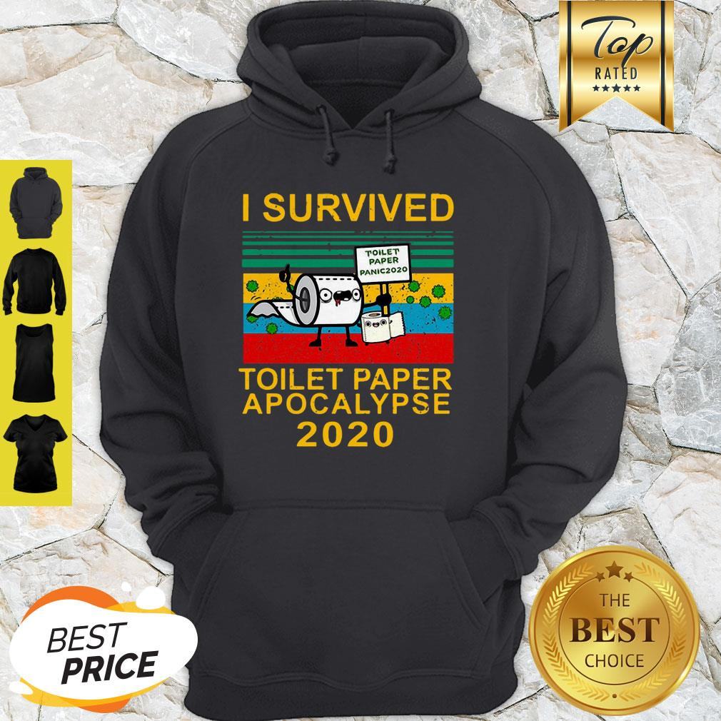 I Survived Toilet Paper Apocalypse Toilet Paper Panic 2020 Vintage Shirt