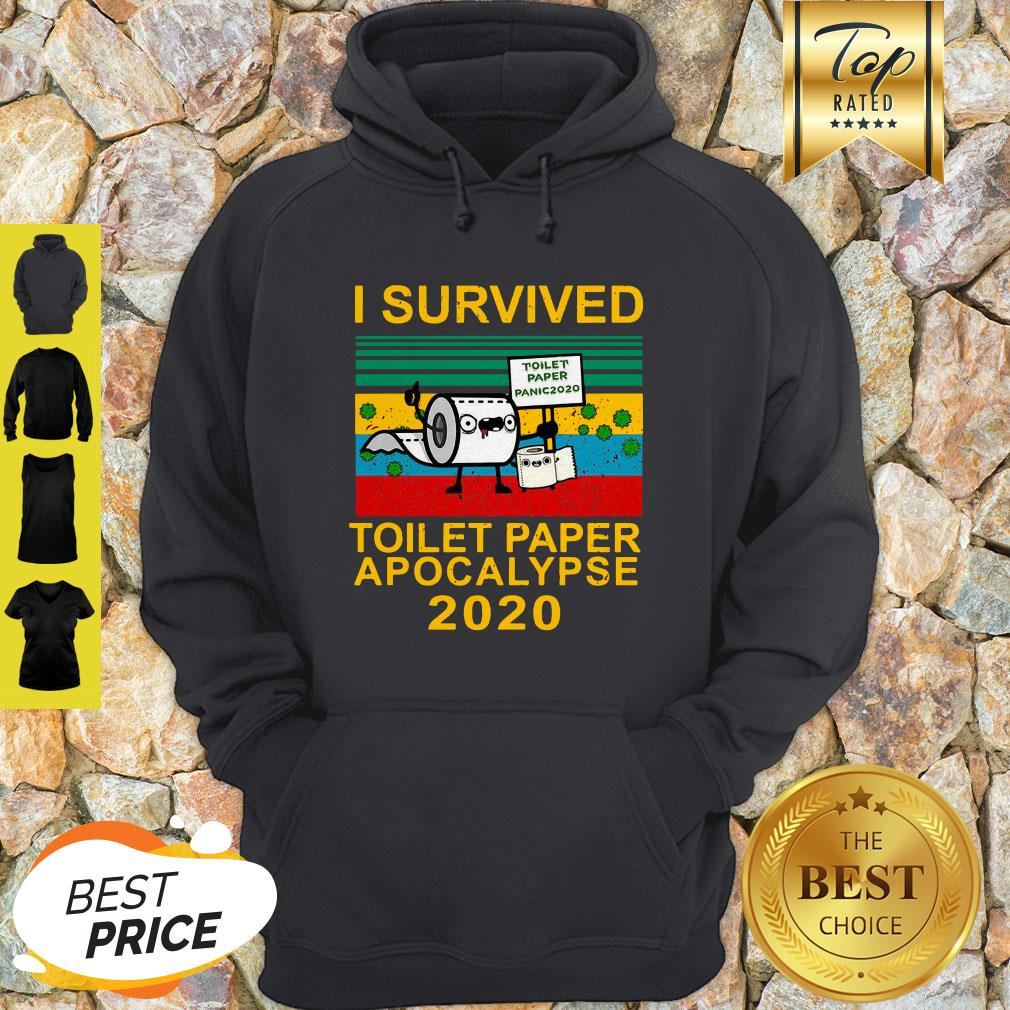 I Survived Toilet Paper Apocalypse 2020 Coronavirus Sunset Shirt