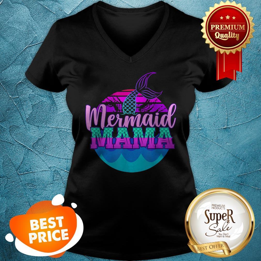 Official Mom Birthday Party Outfit Mommy Girl Mermaid Mama Shirt