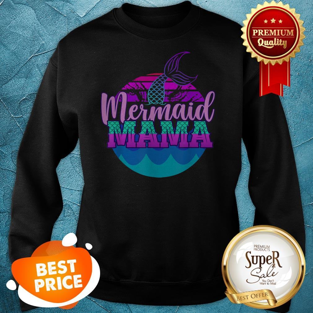 Official Mom Birthday Party Outfit Mommy Girl Mermaid Mama Shirt