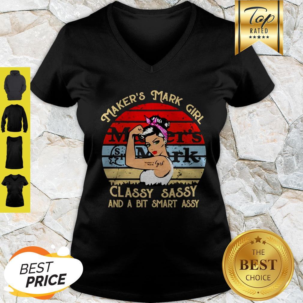 Maker’s Mark Girl Classy Sassy And A Bit Smart Assy Vintage Shirt