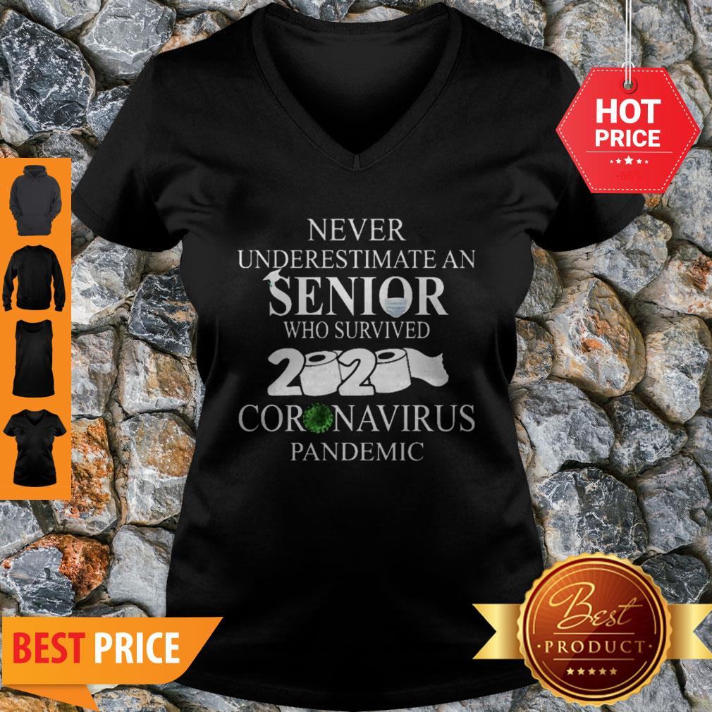 Never Underestimate An Senior Who Survived 2020 Coronavirus Pandemic Shirt