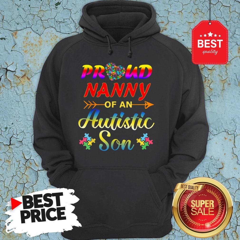 Autism Awareness Tee Proud Nanny Autistic Son Funny Gifts Shirt