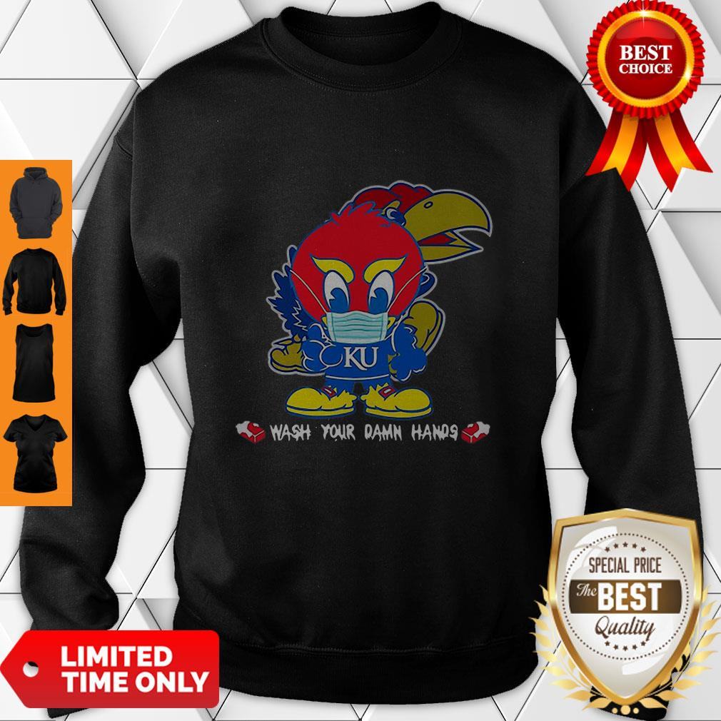 Kansas Jayhawks Wash Your Damn Hands COVID-19 Shirt