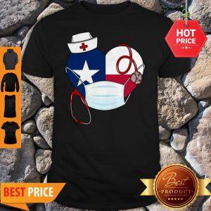 Official Nurse Texas Flag Heart Shirt