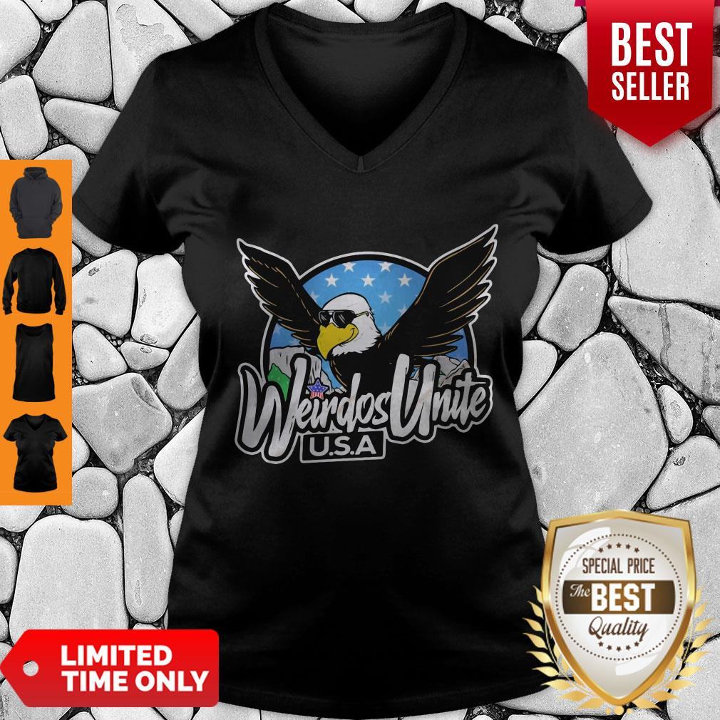 Awesome Eagles Weirdos Unite USA Shirt