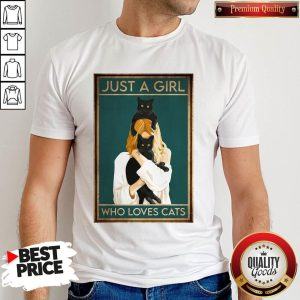 Awesome Just A Girl Who Loves Cats Shirt