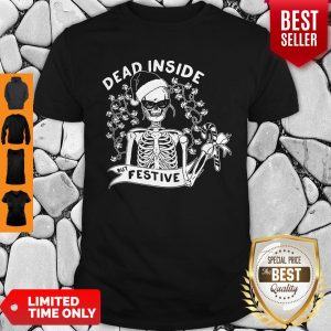Awesome Dead Inside But Festive Christmas Shirt