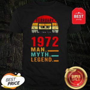 Official February 1972 Man Myth Legend Shirt