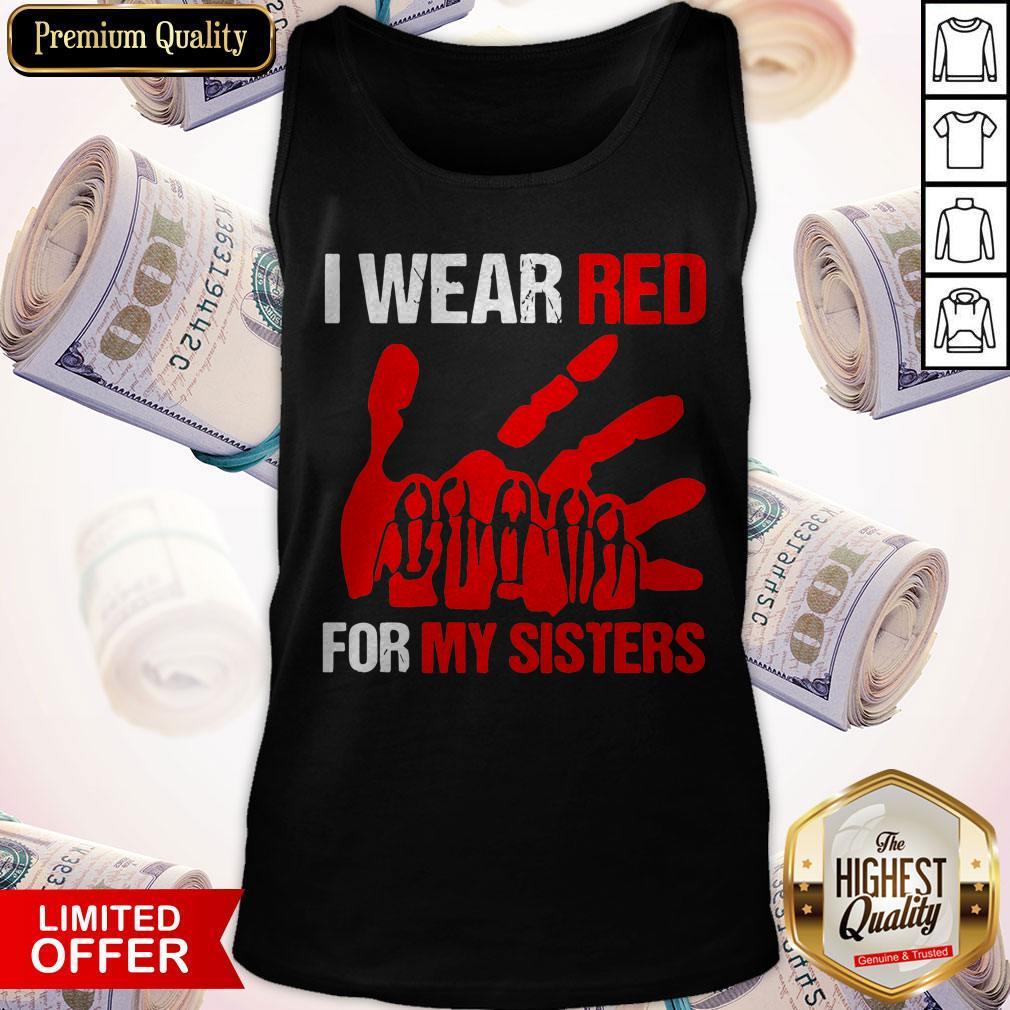 Top I Wear Red For My Sister Shirt