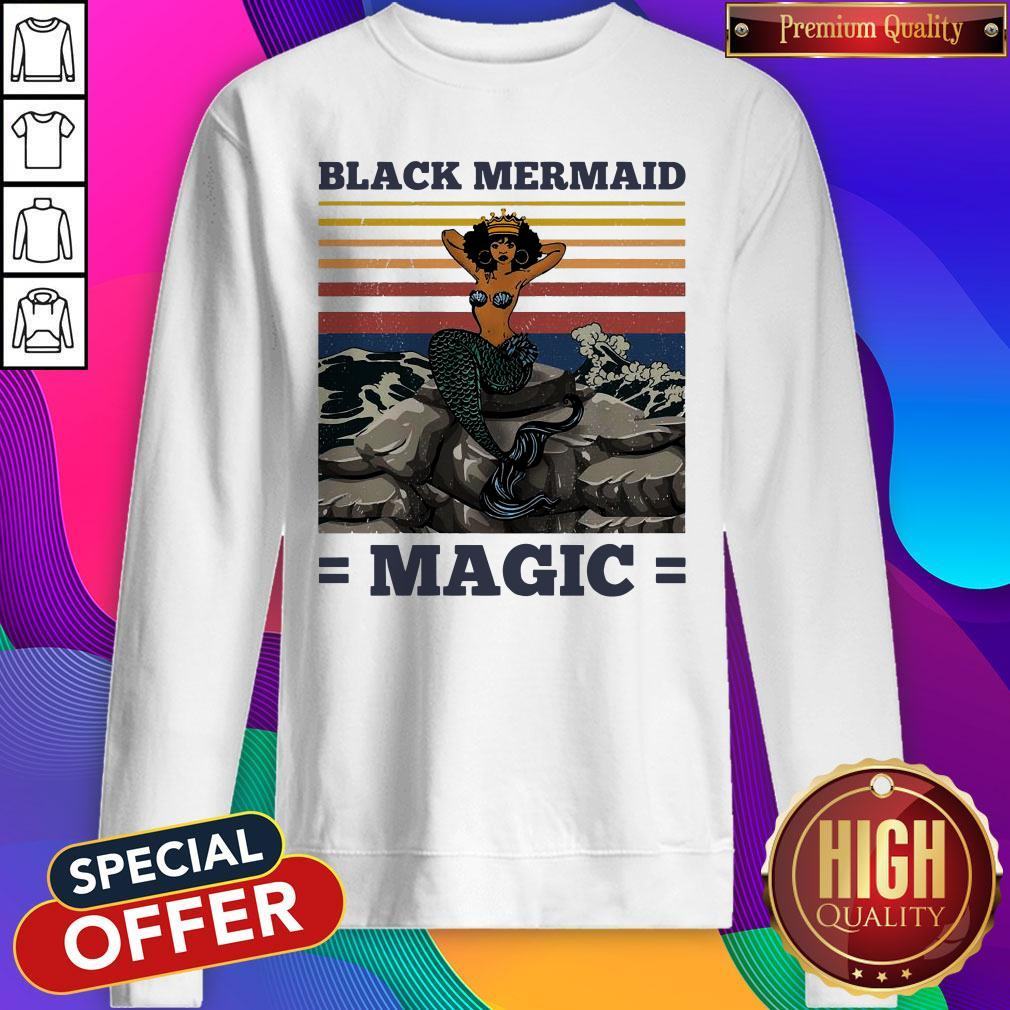Awesome Black Mermaid Magic Vintage Shirt
