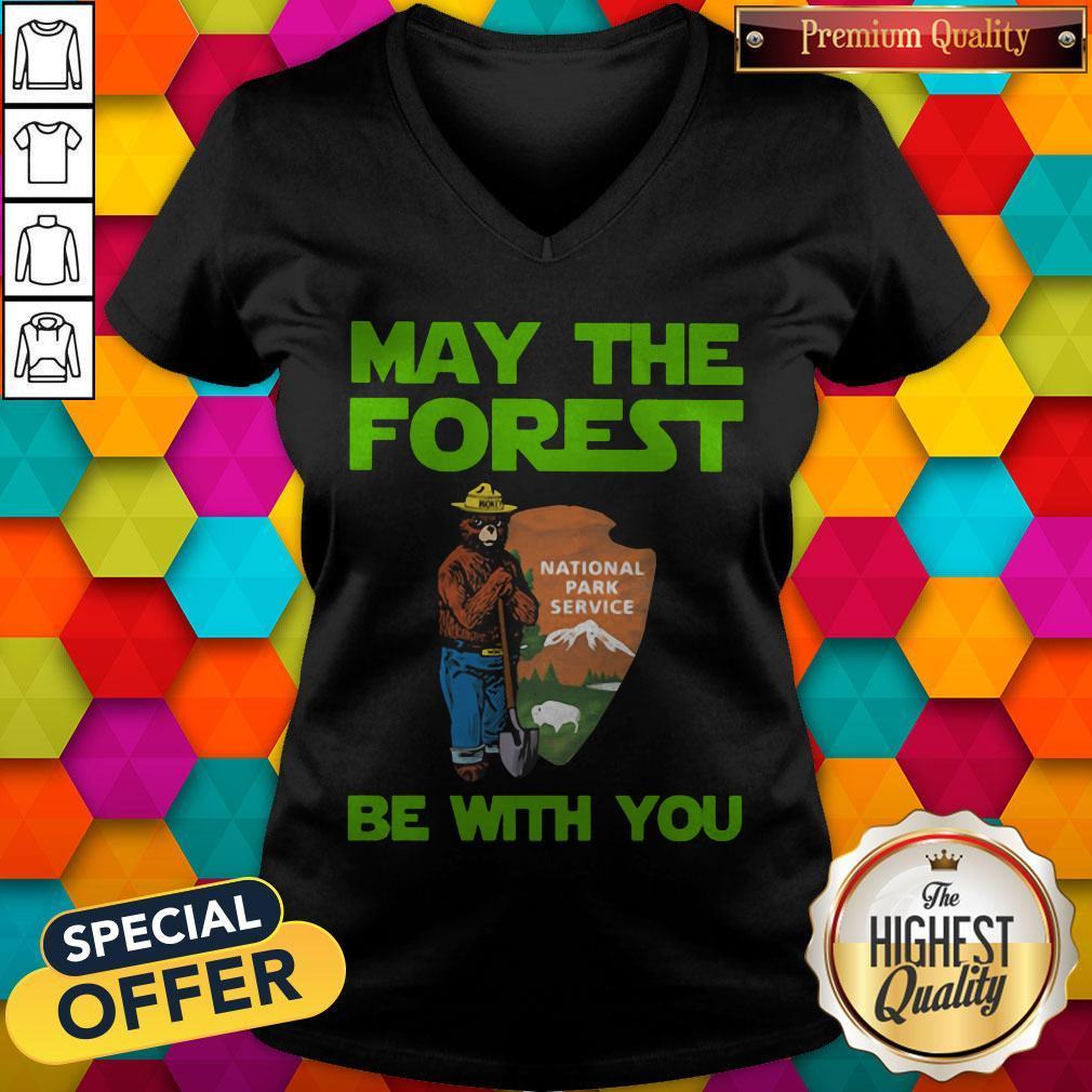 Awesome Farmer Bear May The Forest Be With You Shirt