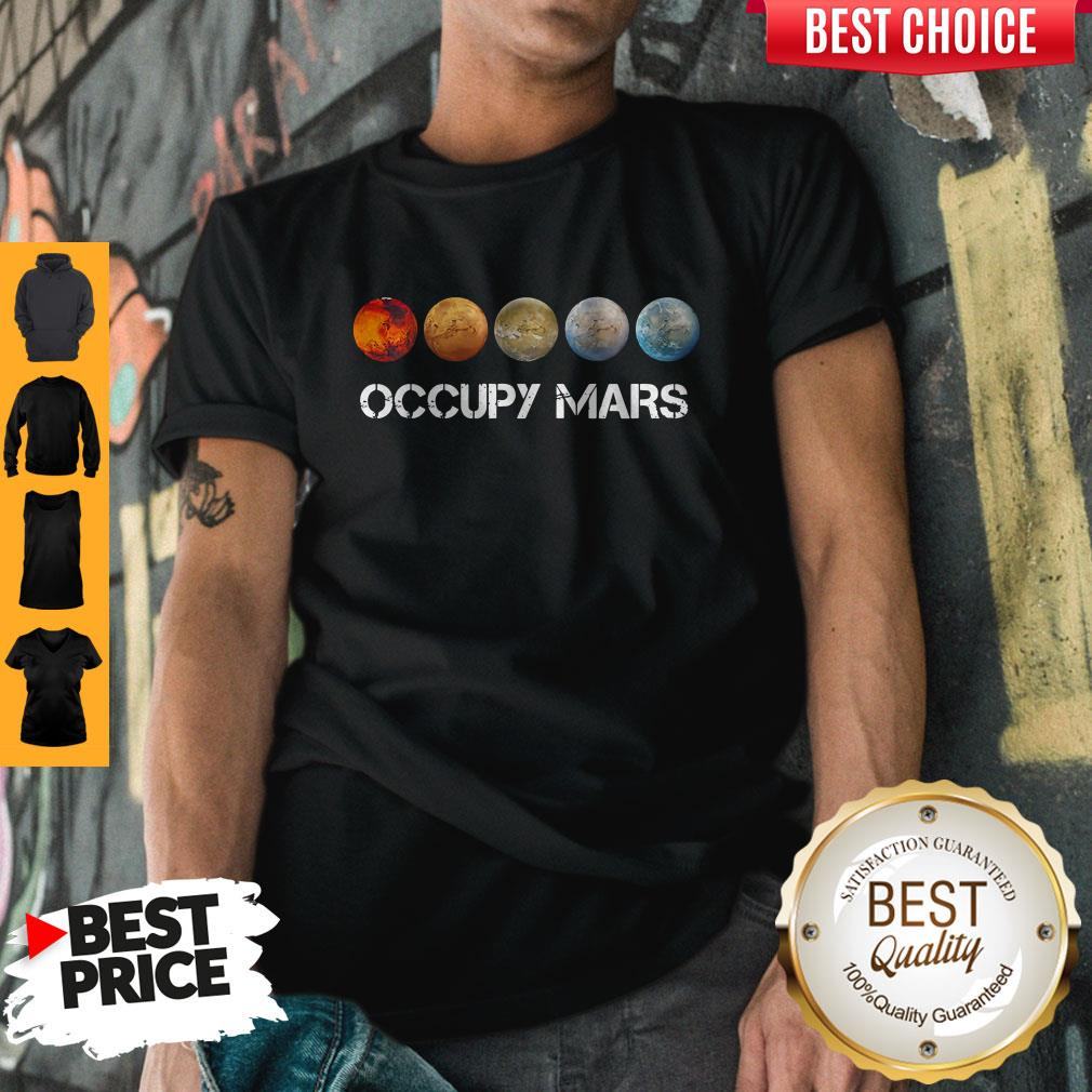 Awesome Five Occupy Mars Nasa SpaceX Shirt