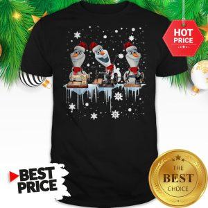 Official Santa Olaf Sewing Christmas Shirt