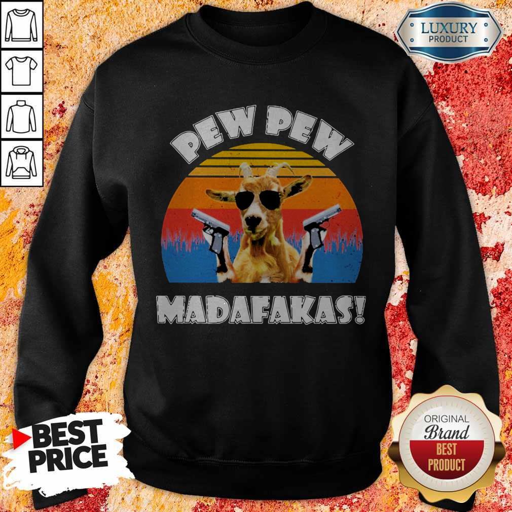 Cute Goat Pew Pew Madafakas Vintage Shirt