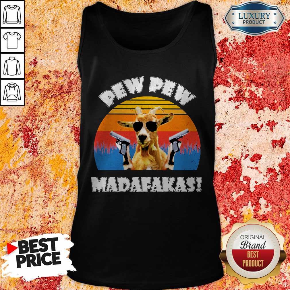 Cute Goat Pew Pew Madafakas Vintage Shirt