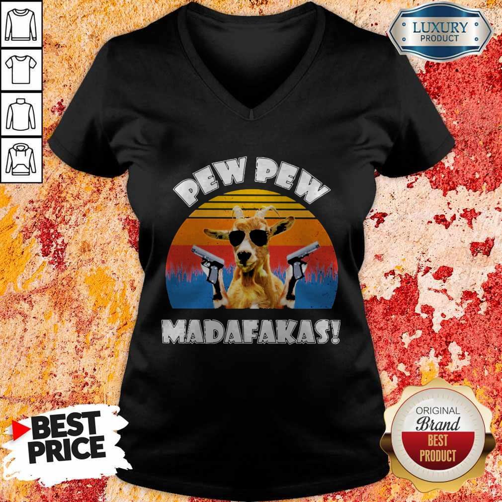 Cute Goat Pew Pew Madafakas Vintage Shirt