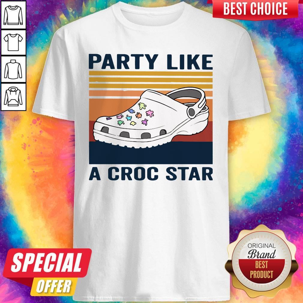 Cute Party Like A Croc Star Vintage Shirt