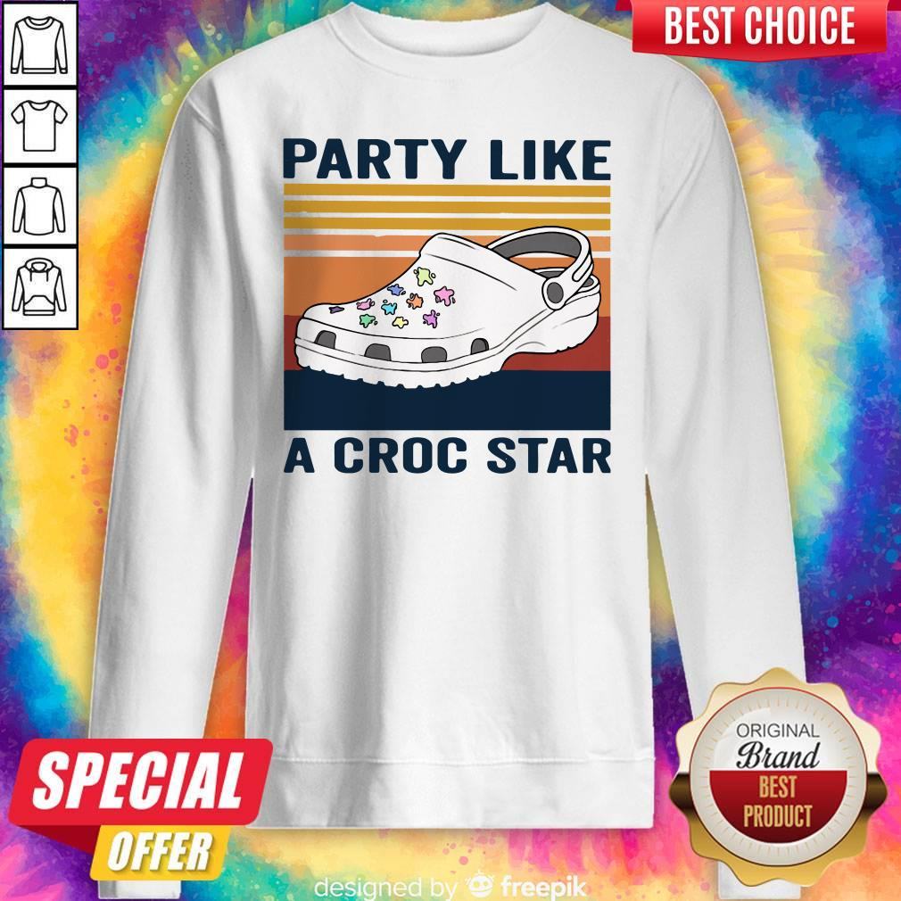 Cute Party Like A Croc Star Vintage Shirt