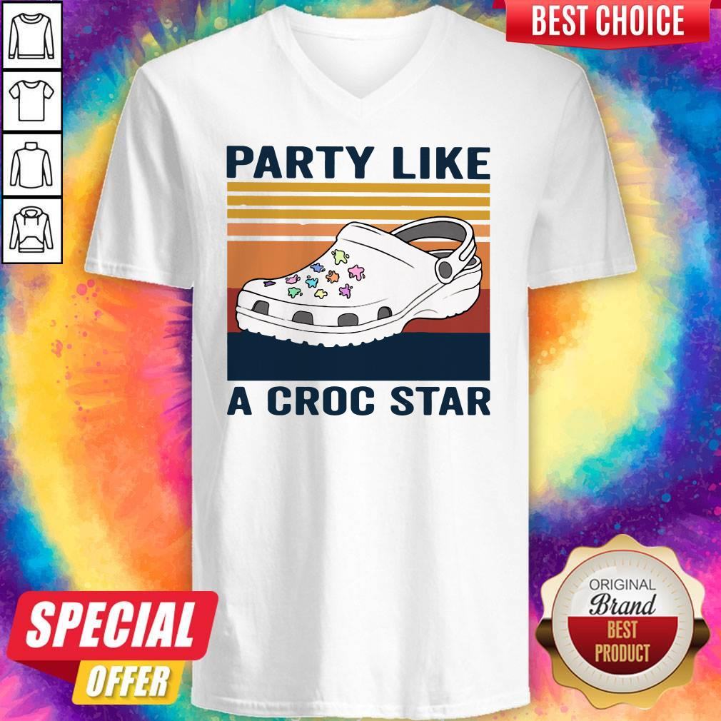 Cute Party Like A Croc Star Vintage Shirt
