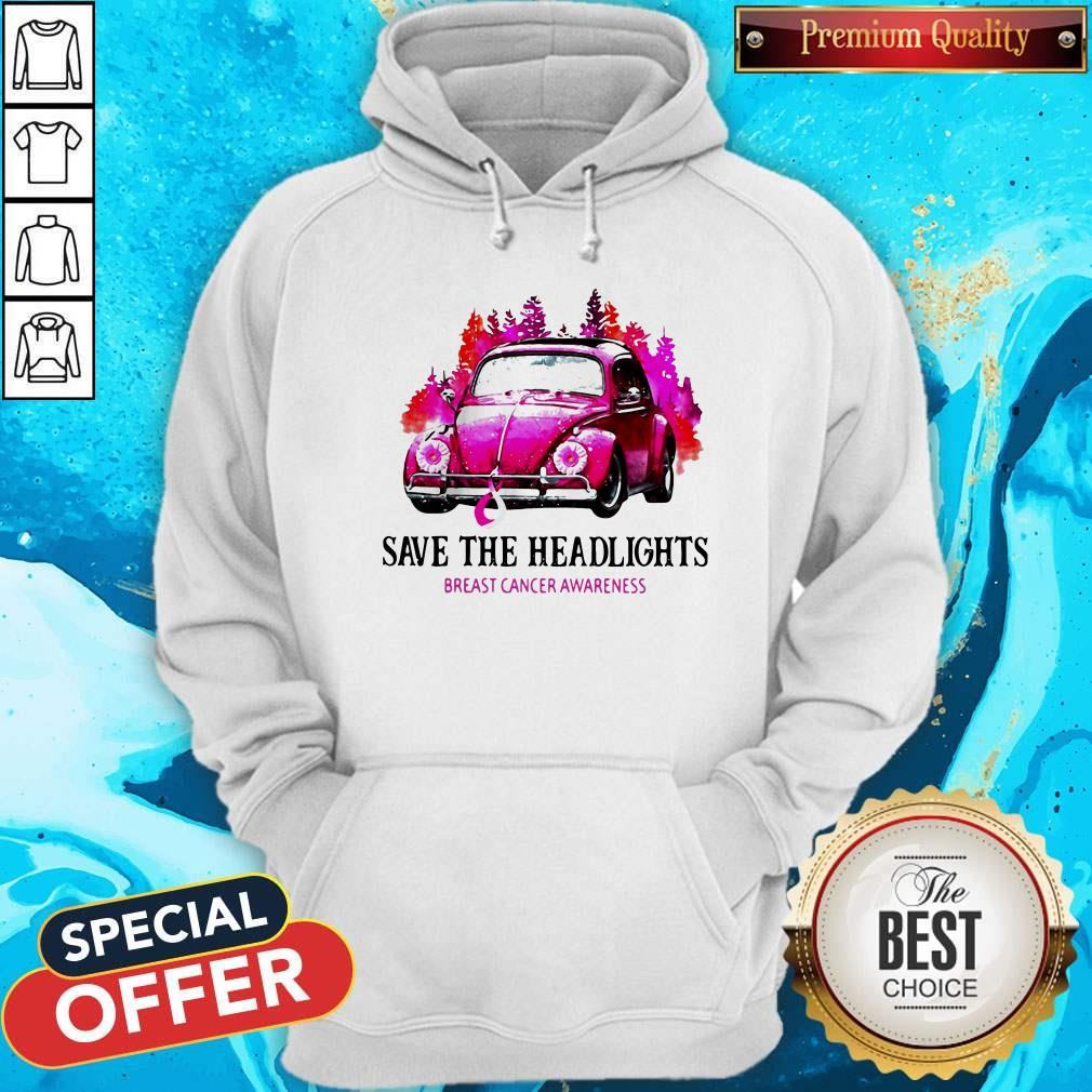 Funny Save The Headlights Breast Cancer Awareness Shirt
