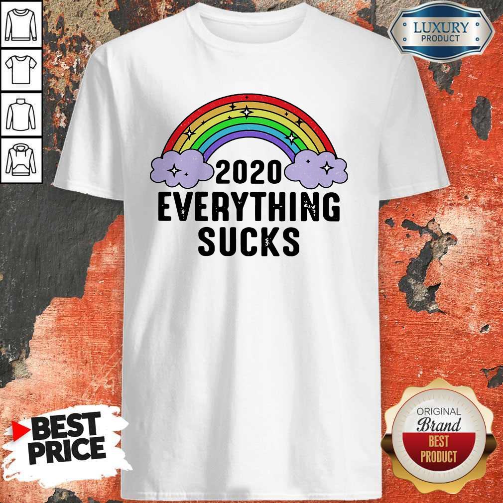 Cute Rainbow 2020 Everything Sucks Shirt