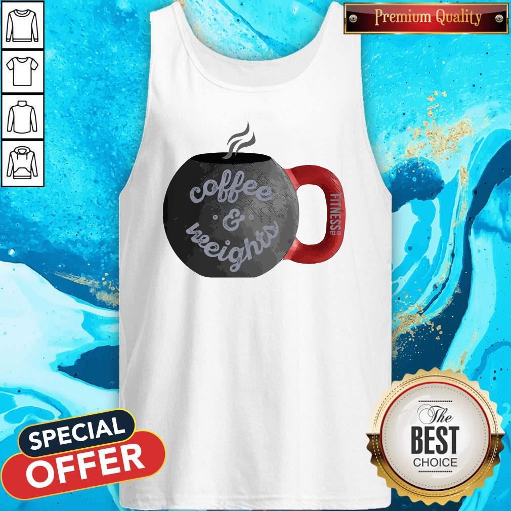Good Coffee And Weights Fitness Tee Co Shirt