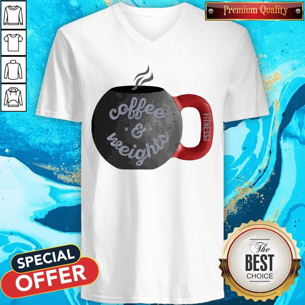 Good Coffee And Weights Fitness Tee Co Shirt