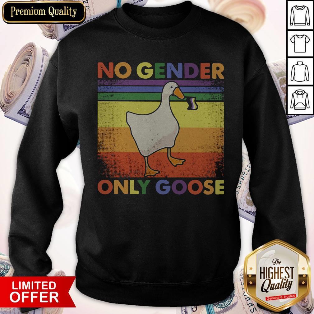 Good LGBT Duck No Gender Only Goose Vintage Shirt
