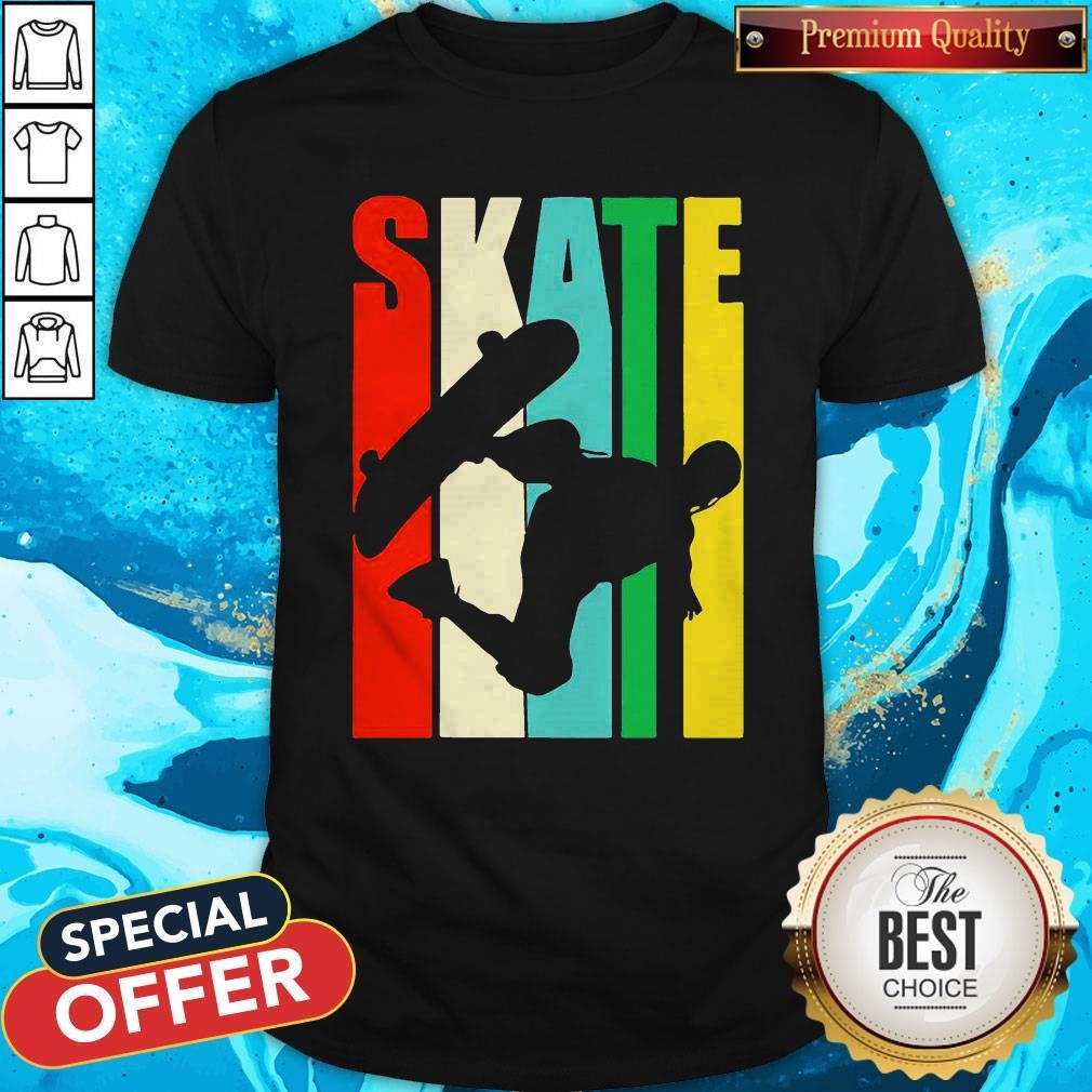 Good Skateboarder Retro Vintage Skateboarding Shirt