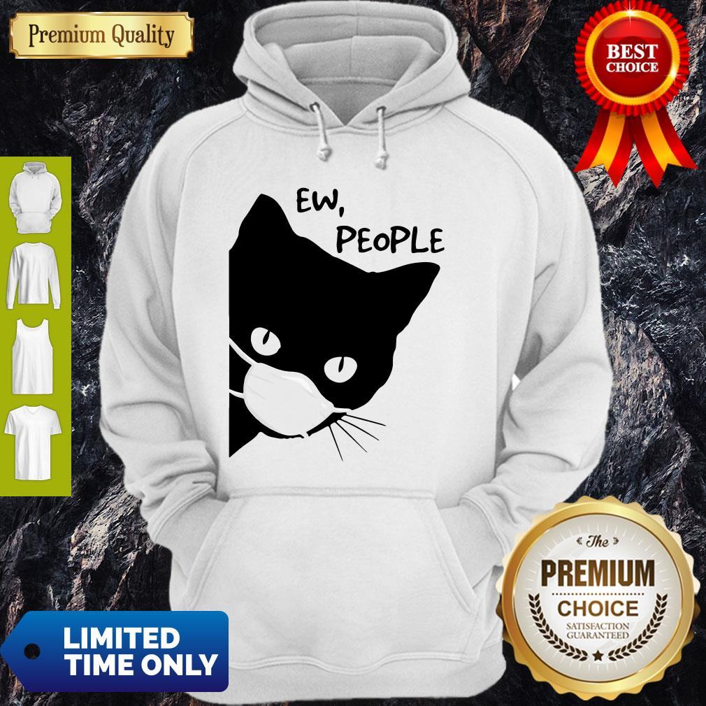 Pretty Black Cat Face Mask Ew People Shirt