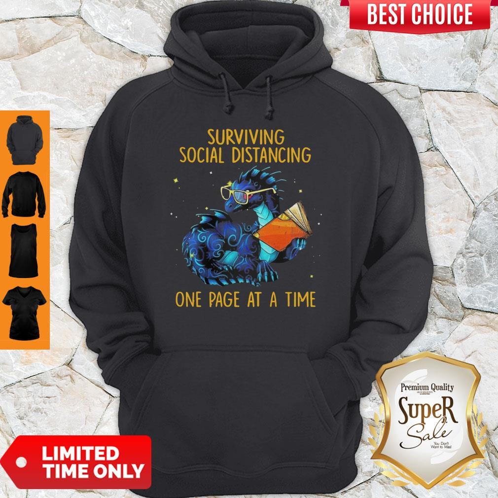 Surviving Social Distancing One Page At A Time Dragon Shirt
