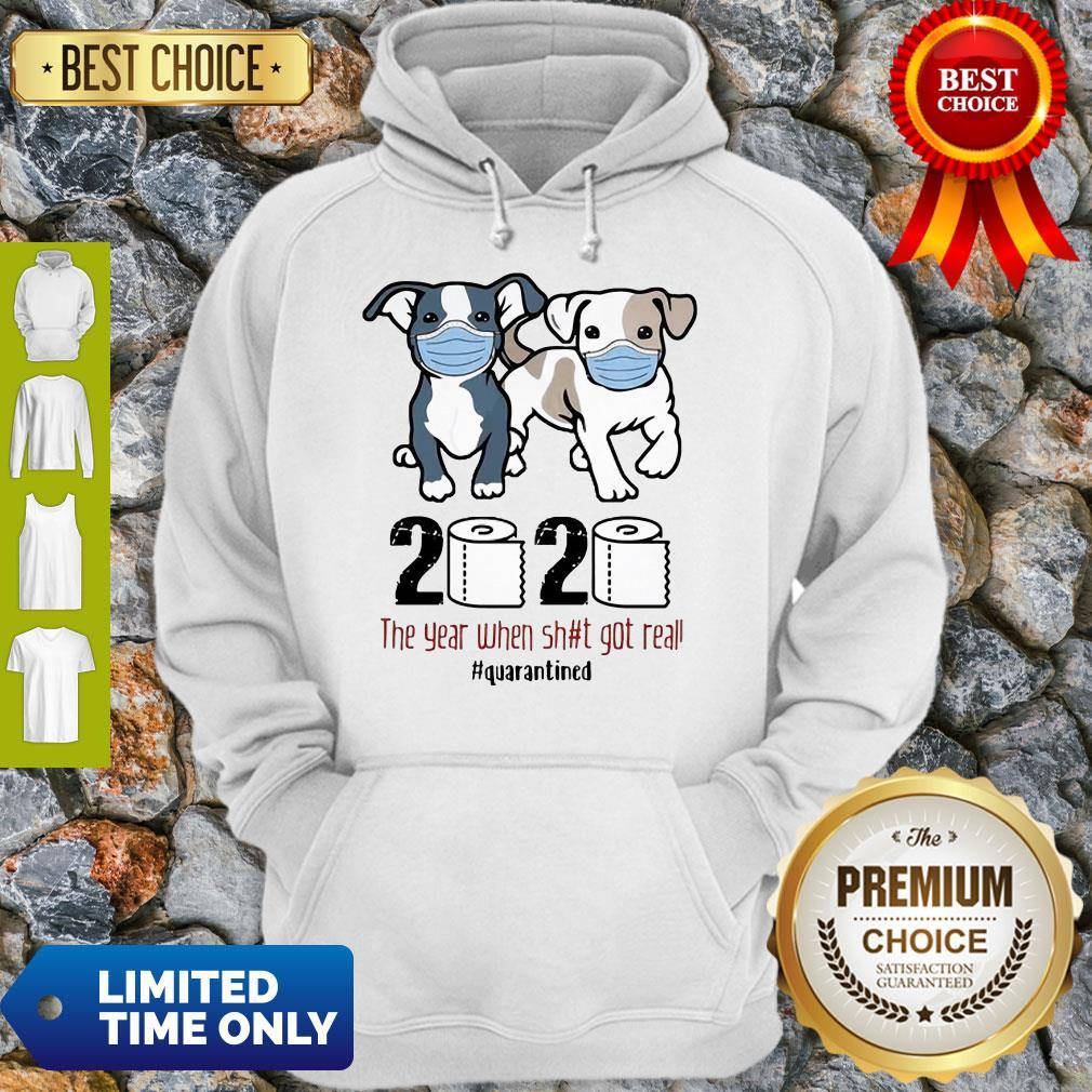 Dogs Mask 2020 The Year When Shit Got Real Quarantined COVID-19 Shirt