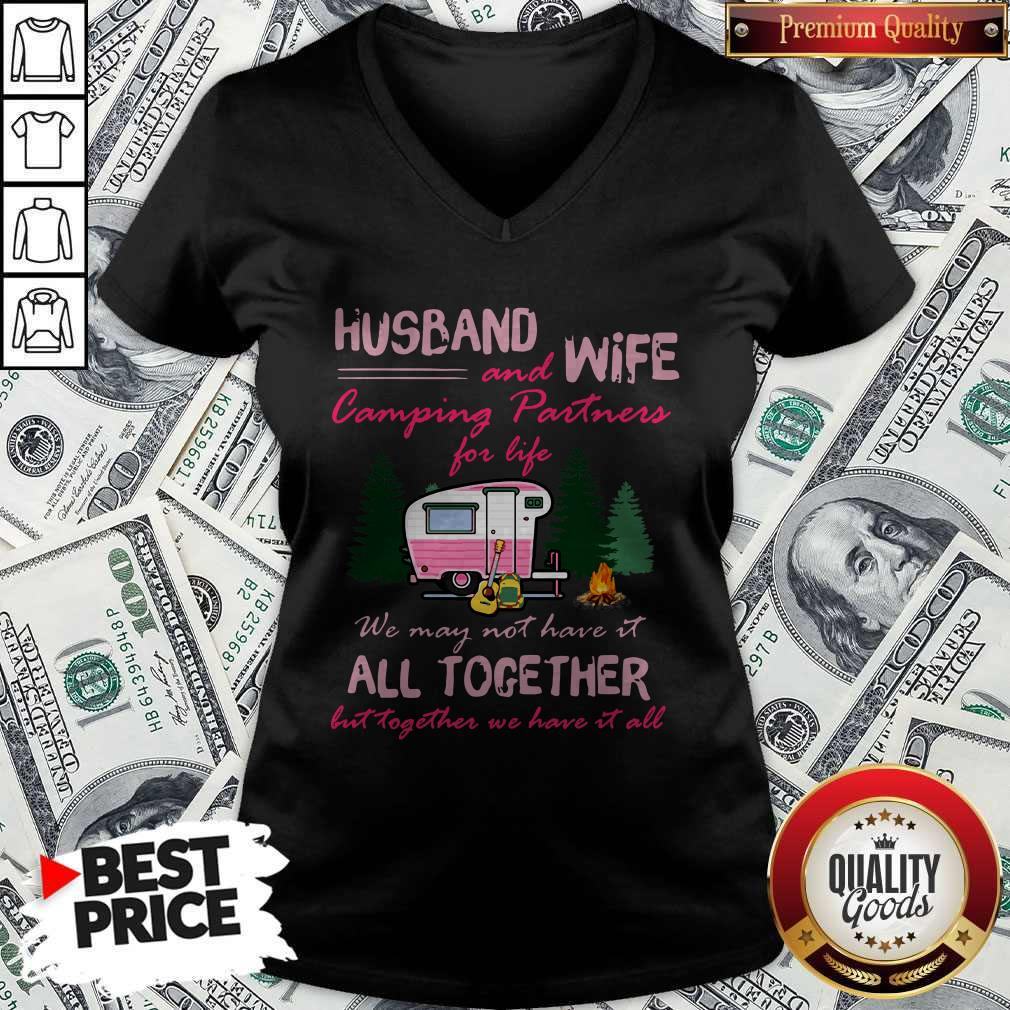 Husband And Wife Camping Partners For Life All Together Shirt