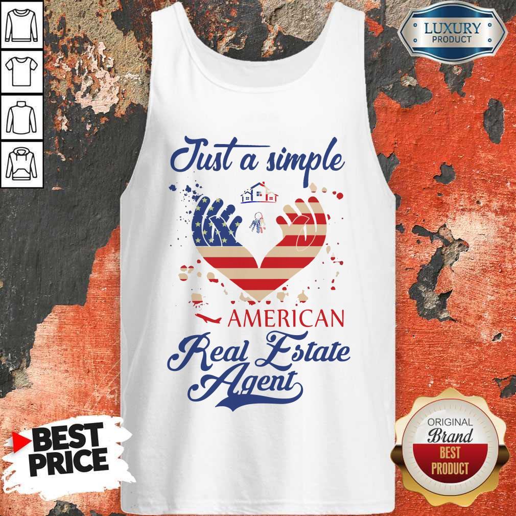 Nice Just A Simple American Real Estate Agent Shirt