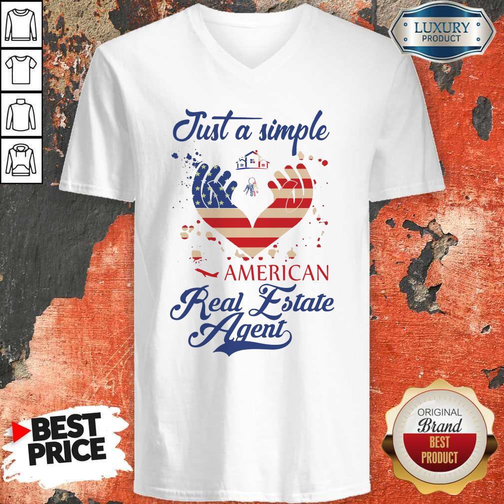 Nice Just A Simple American Real Estate Agent Shirt