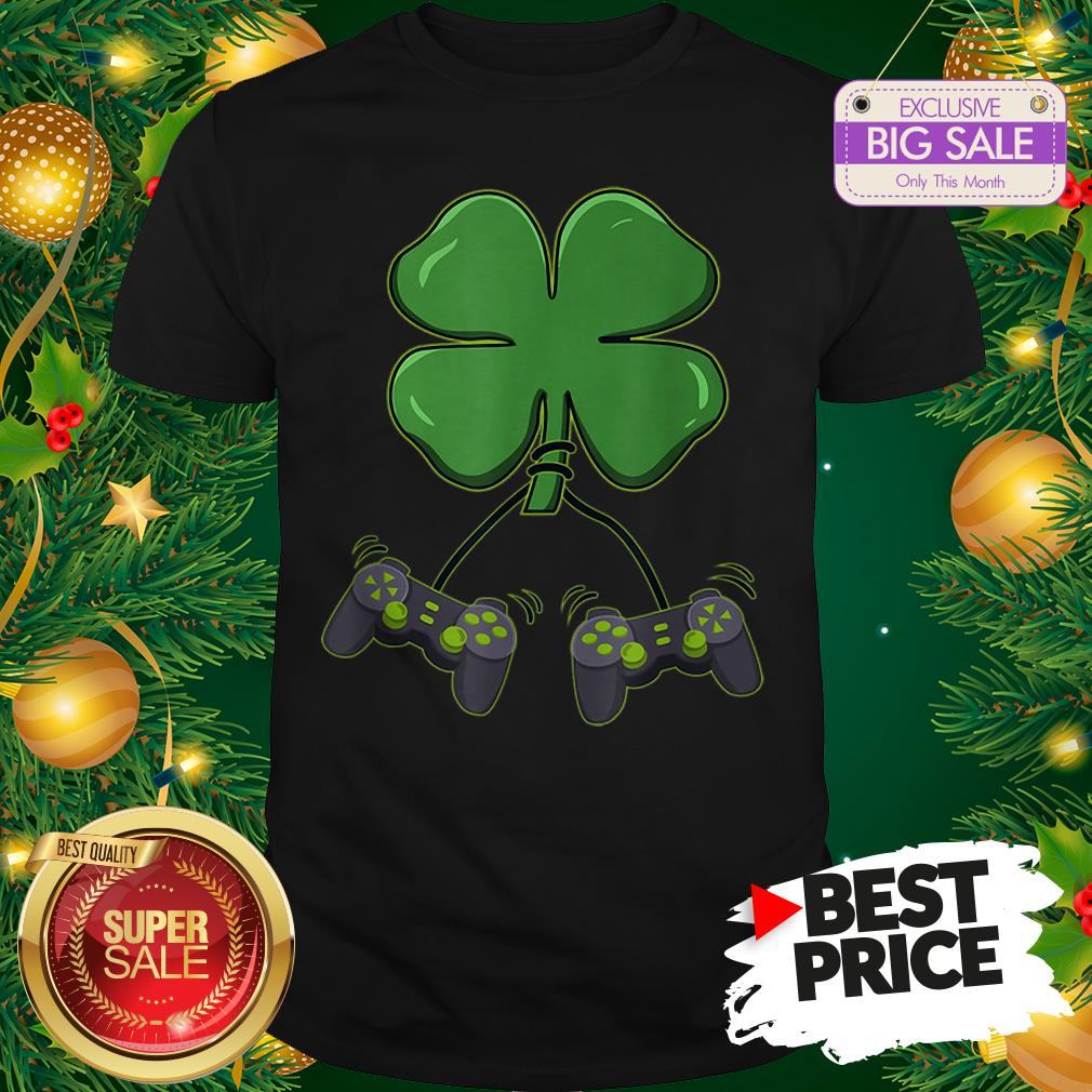 Official Four Leaf Clover Video Game Controllers Shirt