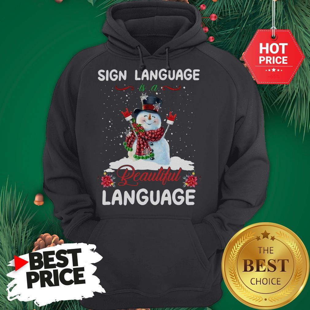 Official Sign Language Is A Beautiful Language Shirt