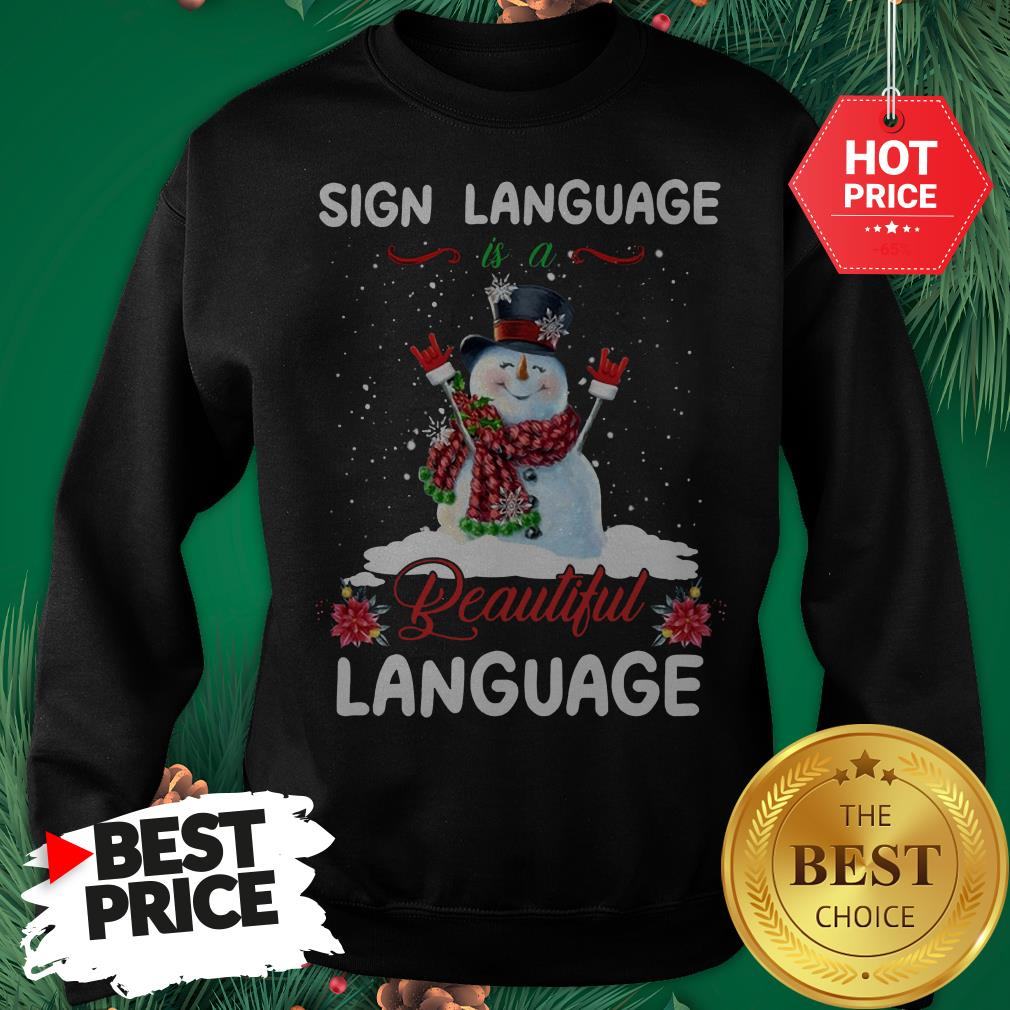 Official Sign Language Is A Beautiful Language Shirt