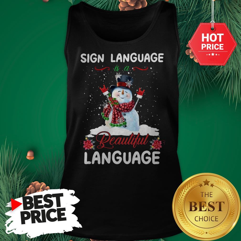 Official Sign Language Is A Beautiful Language Shirt