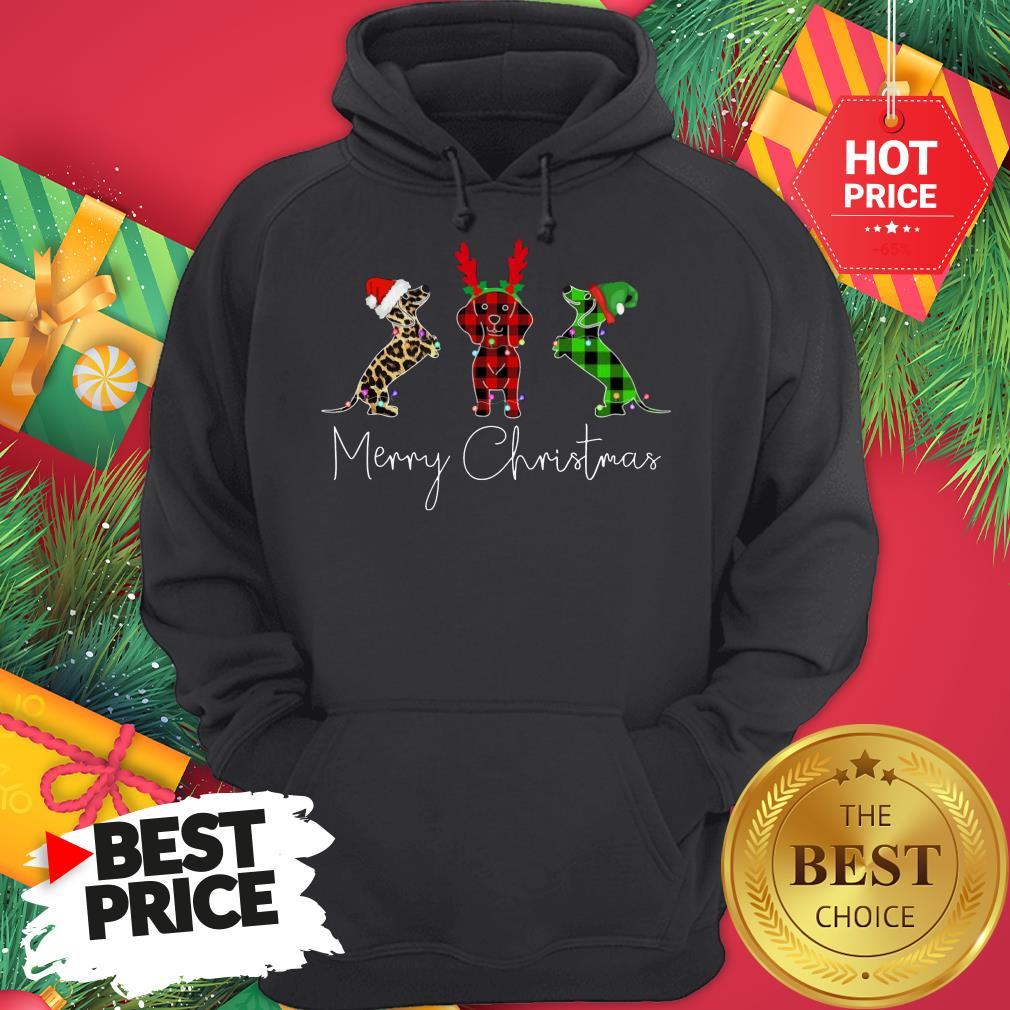 Ofiicial Three Dog Santa Merry Christmas Shirt