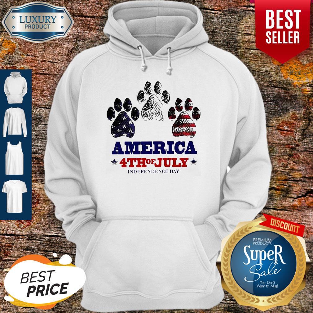 Paw Dog America 4th Of July Independence Day Shirt
