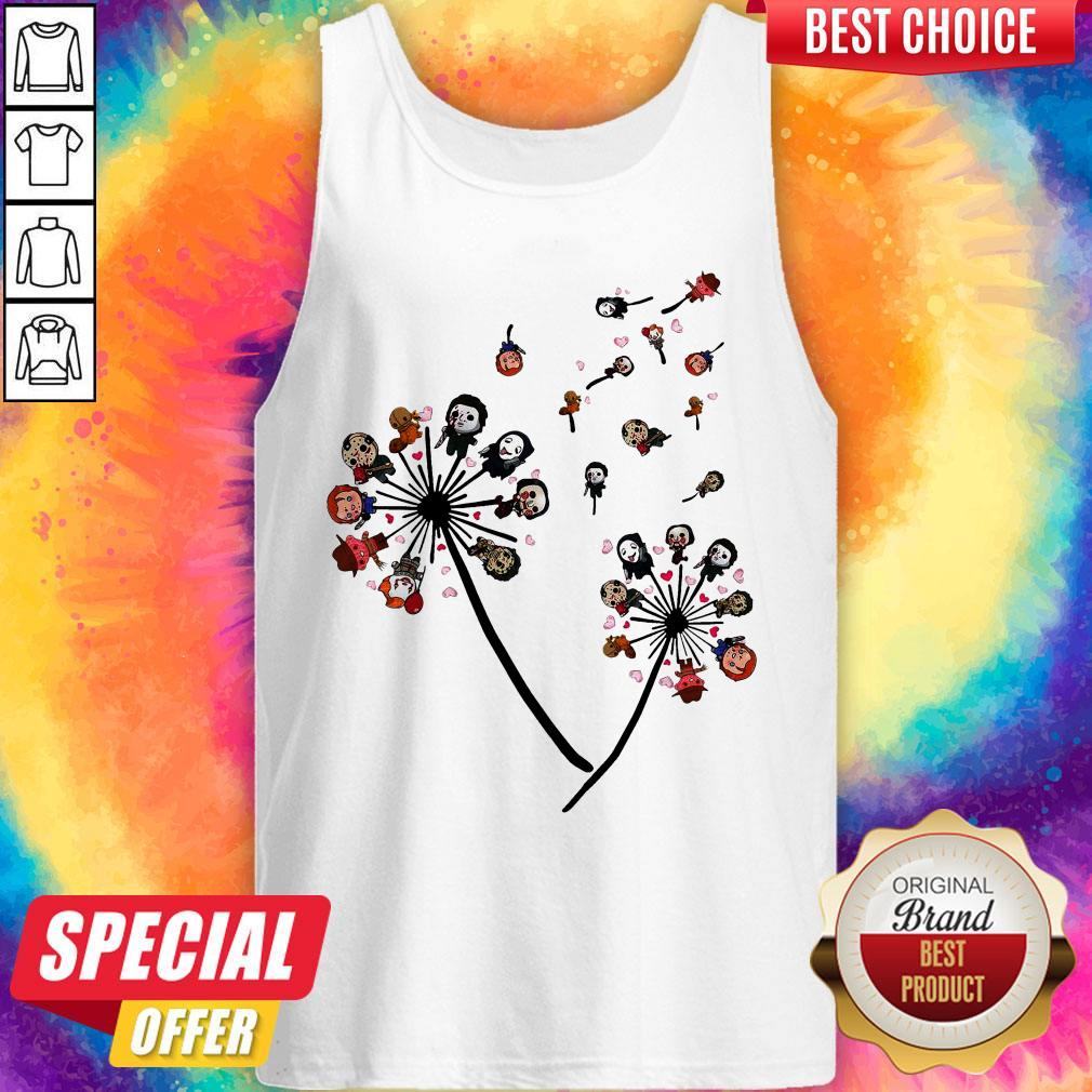 Pretty Horror Character Dandelion Flower Shirt
