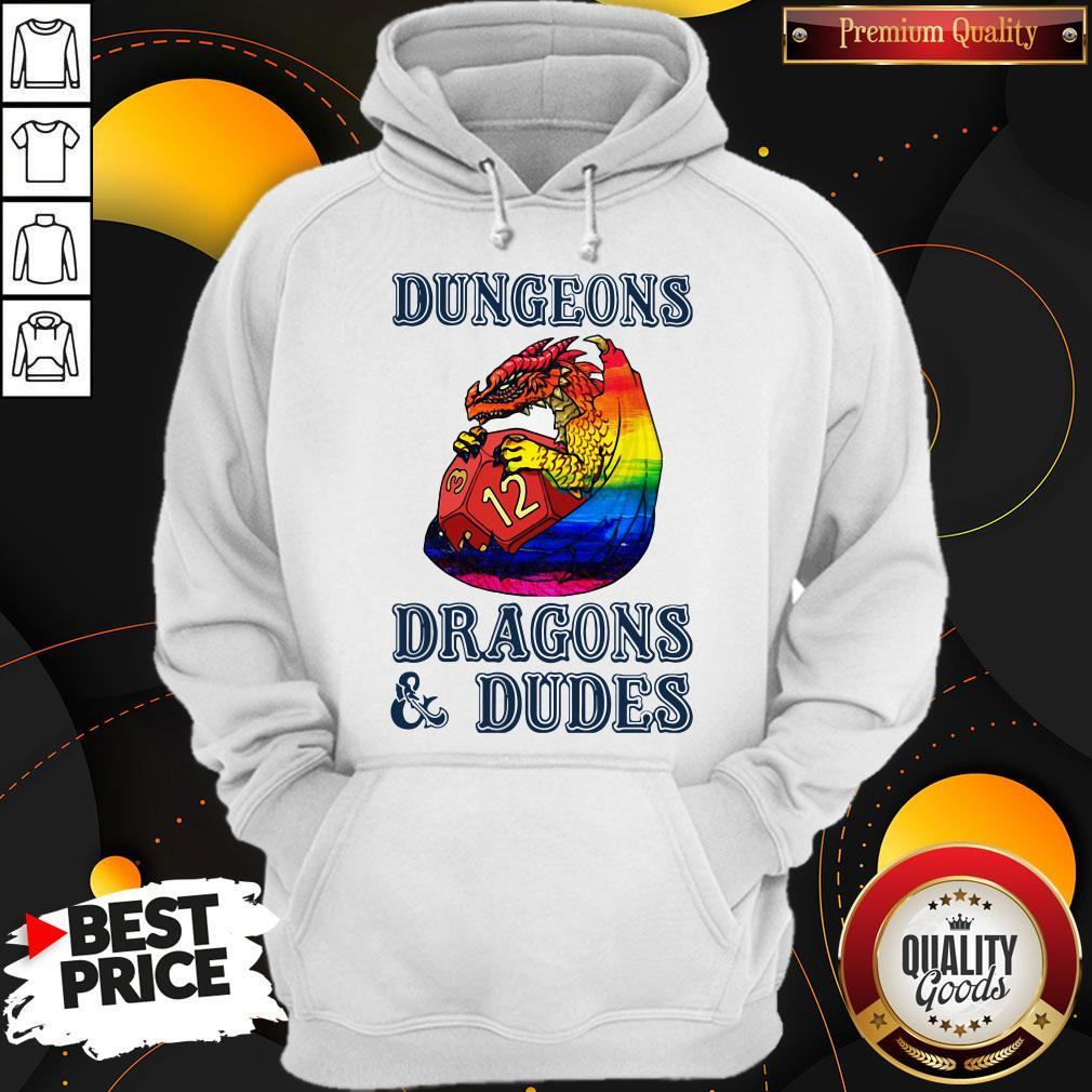 Pretty LGBT Dungeons Dragons And Dudes Shirt