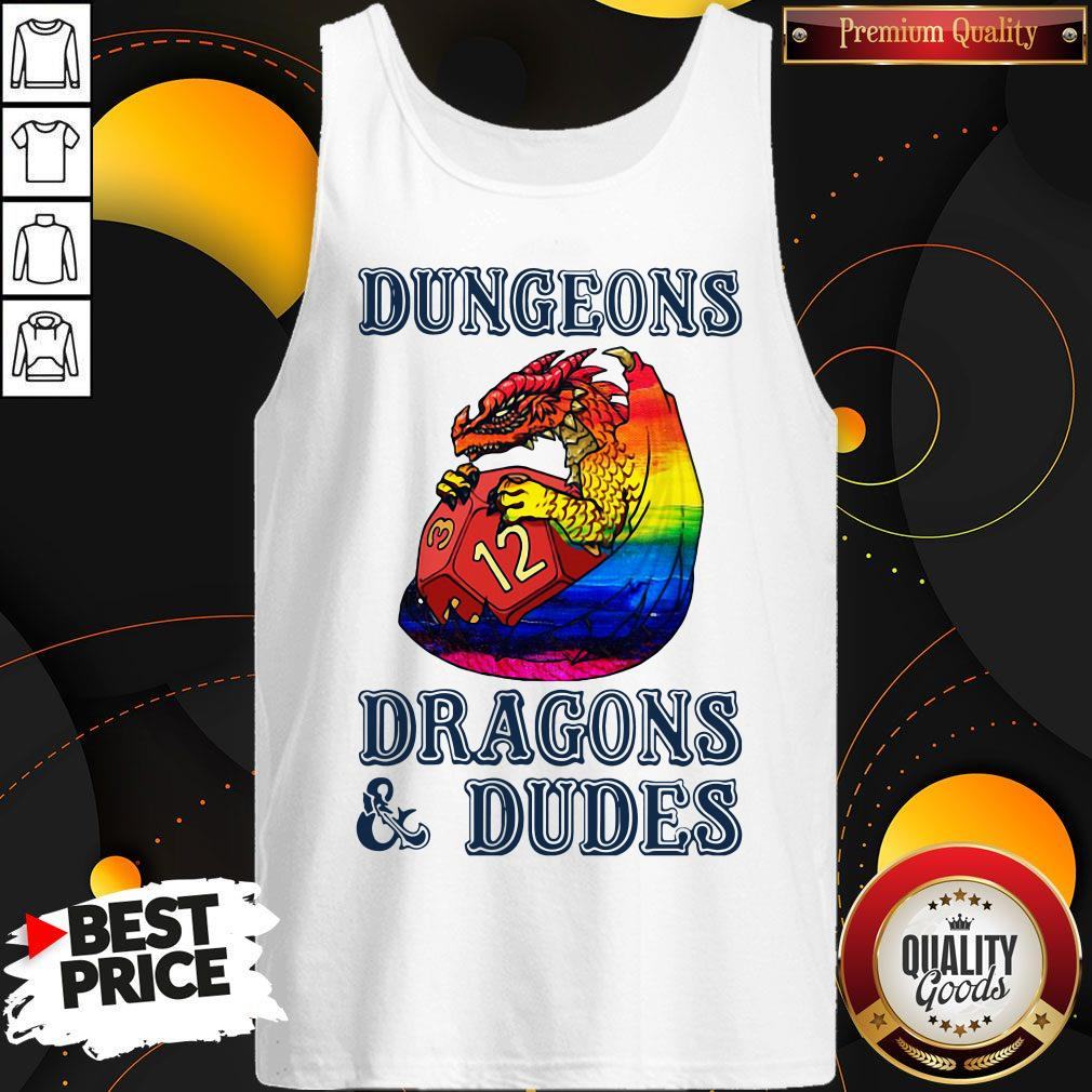 Pretty LGBT Dungeons Dragons And Dudes Shirt